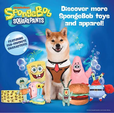Ліжко для собак Spongebob Squarepants Deco Design – м'яке, міцне, пране, плюшеве, підняте, стильне ліжко для собак з декором Губка Боб