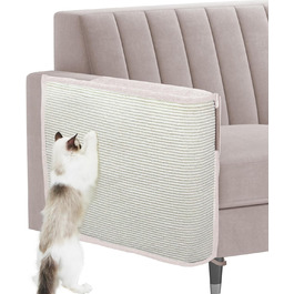 Захист для дивану від кігтів котів, 70 x 50 см, з сизалю, для правої руки. Захист меблів від кігтів котів