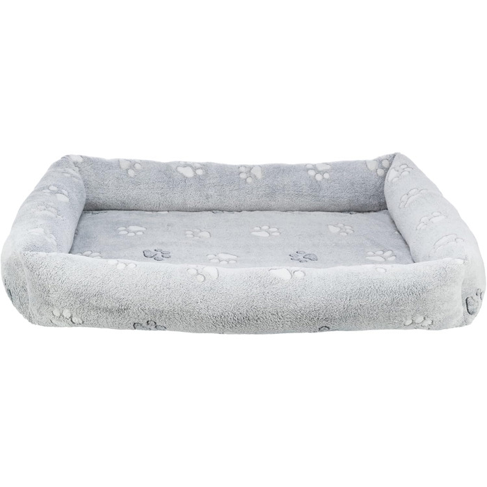 Крісло-ліжко для собак TRIXIE Nando, 60x50 см, сірий - м'яке ліжко з піною, кошик для середніх собак, неслизьке, 37845