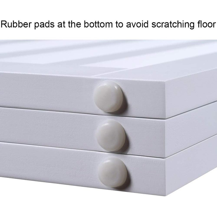 Захисний бар'єр для собак Unipaws, без свердління, дерев'яний, розкладний, для захисту сходів, воріт, каміну (3 елементи, 91 см), білий 153 x 91 см