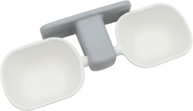 Двічі миска для котів, миски для котів, годівниця для котів на стіну, з піднятим тримачем, зменшує біль у шиї, знімні миски