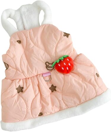 Теплий одяг для собак: курка для Йоркширського тер'єра, чихуахуа. Рожевий/синій, для дрібних собак, осінь/зима