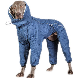 Теплий зимовий халат для собак з високим коміром, фліс, для маленьких, середніх та великих собак, блакитний