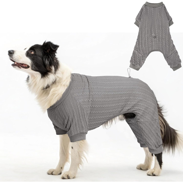 Піжама для собак SCENEREAL: теплий зимовий костюм, пуловер для цуценят, рожевий, розмір S (обхват грудей 51 см), L (66 см).