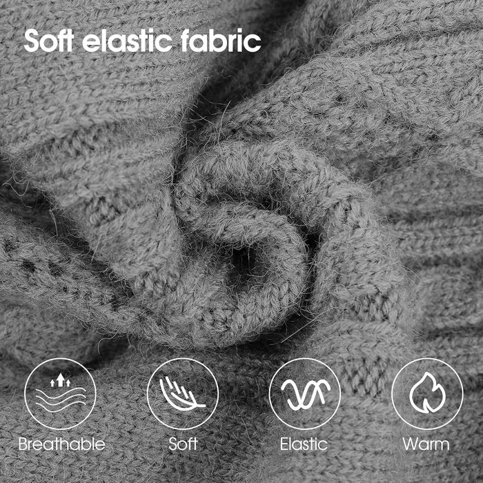 Пуловер для собак SAWMONG великих порід, з високим коміром, теплий зимовий светр для собак, сірий, розмір XX-Large