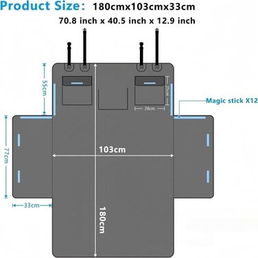 Захист для багажника авто, для Renault Captur 2 E-Tech Hybrid (2020-2025), водовідштовхуючий, стійкий до подряпин, килимок для собак, захисна підстилка
