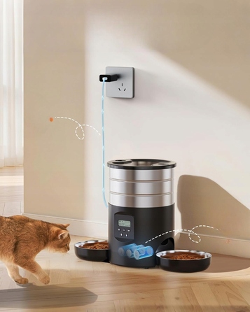 Автоматичний годувальник для котів та собак Grookpet PRO, 5 л