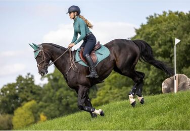 Підкладка для сідла LeMieux Prosport, велюрова шкіра, квадратна S/M, салатовий велюр