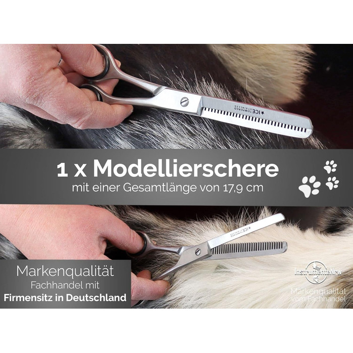 Набір професійних ножиць для стрижки собак Fellschere, 3 шт.