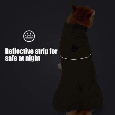 Зимовий водонепроникний теплий одяг для собак Heywean: куртка з кільцем D, флісова підкладка, одяг для собак, куртка для собак, жилет для собак, одяг для маленьких, середніх та великих собак, зелений