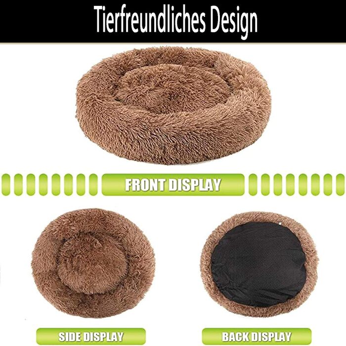 Ортопедична лежанка для собак XL: м'яка, кутаста, з ефектом пам'яті, коричнева