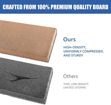 Будиночок для котів SEKAM з картону з котячою м'ятою, 41.8 x 30.5 x 33 см, іграшка-будиночок для котів, котяче дряпальний засіб, іграшка для дня народження, притулок для кошенят та маленьких тварин Oceanside Villa