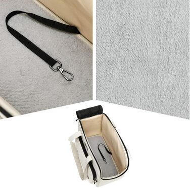 Переноска для собак та котів | М'яка сумка-переноска з великими кишенями, вентильована | Для прогулянок, подорожей, до ветеринара