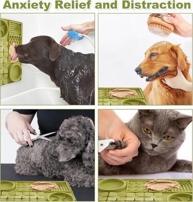 Силіконова килимок-головоломка для собак з присосками, Slow Feeder для цуценят та дорослих собак, антиковзаюча миска для повільного годування, зняття стресу та нудьги