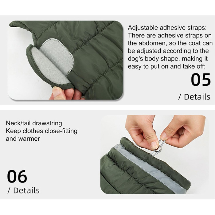 Водонепроникний зимовий теплий халат для собак з флісовою підкладкою, для маленьких, середніх та великих собак