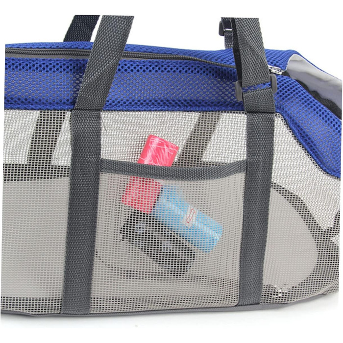 Сумка-переноска для собак Milisten з нейлону та сітки, легка та дихаюча, для активного відпочинку, подорожей та прогулянок з маленькими собаками та котами (блакитна)