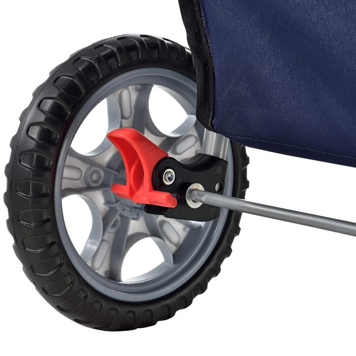 Візок для собак pro.tec 'Niceville' - блакитний, з дощем та сумкою для покупок