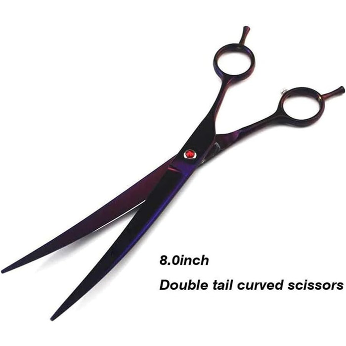 Професійні ножиці для собак, вигнуті ножиці, ножиці для стрижки шерсті собак, набір з нержавіючої сталі, підходять для стрижки шерсті тварин