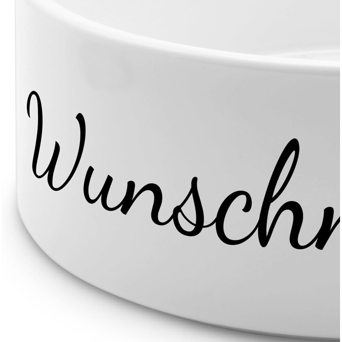 Персоналізована миска для корму з ім'ям/текстом - PrintPlanet® для котів та маленьких собак, 500 мл, дизайн 03