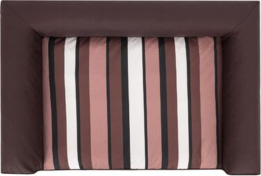 Крісло-ліжко для собак, лежанка для тварин, лежанка для собак, м'яка, коричнева в смужку, 80 x 55 см