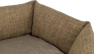 Кругле ліжко для собак TRIXIE Viviana, діаметр 50 см, коричневе - м'яке ліжко з велюрової тканини, корзина для маленьких собак, інтегроване подушка, неслизьке дно, можна прати - 37548, розмір 50x50x20 см