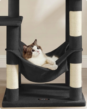 Комплекс для котів Feandrea 101: низька дряпачка, лежанка та стовпчик для точіння (160 см)