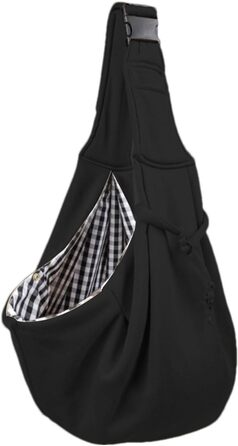 Сумка-переноска для собак Tyinerc | Зручна переноска для тварин з регульованим ременем | Переноска для маленьких собак та котів, чорна