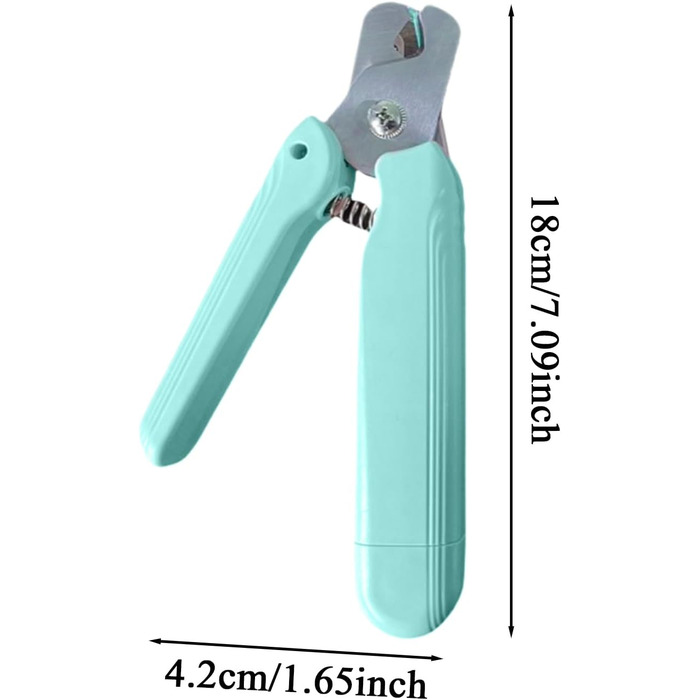 Електричний триммер для собак Krallenschneider - набір для догляду за кігтями з LED-підсвічуванням (світло-зелений)