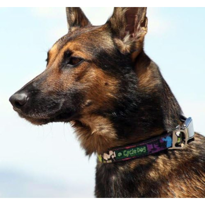 Собачий нашийник Cycle Dog з відкривачкою, з переробленого та світловідбивного матеріалу
