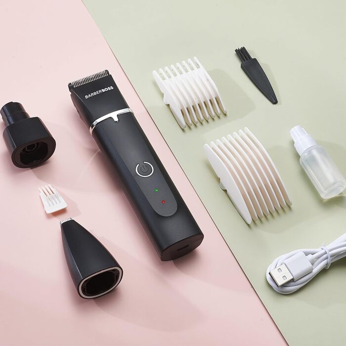 Набір для грумінгу собак BarberBoss QR-9092: триммер та машинка для догляду за шерстю, професійний набір для собак та котів