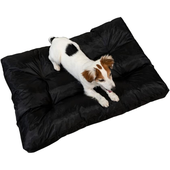 Крісло-лежанка для собак Bananair - м'яке та зручне, водонепроникний матеріал, легко миється - XXL лежанка/корзина для собак, різні розміри/кольори (90 x 65 x 10 см, чорний)