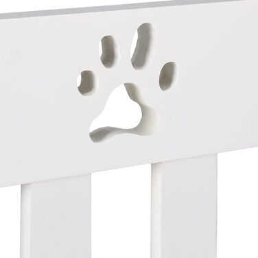 Захисне ворота для собак Relaxdays, 60 x 153 см, MDF, розкладне, біле