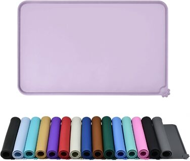 Силіконові килимки для тварин - водонепроникні килимки для собак та котів з піднятими бортиками. Розмір 60x40 см (1 шт.)