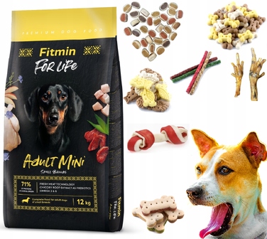 Корм для дорослих собак малих порід Fitmin Dog for Life Adult mini, 12 кг