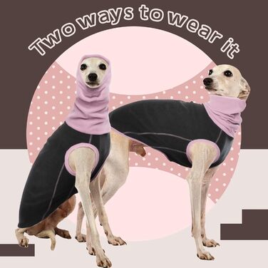 Пуловер для собак IECOii: теплий флісовий пуловер, сорочка, жилетка для собак, сірий колір, розмір L (обхват грудей 48 см)