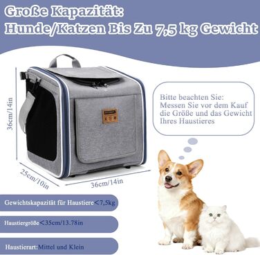 Корзина для собак на велосипед Cnwinu, передня, з 4 дверцятами, сітчастими вікнами, розширювана, складна, для маленьких та середніх собак та котів (не розширюється)