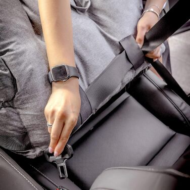 Автокрісло для собак JACKO & CO V2 Premium – підходить для малих та середніх тварин до 18 кг, з підстібкою та поворотком, сіре