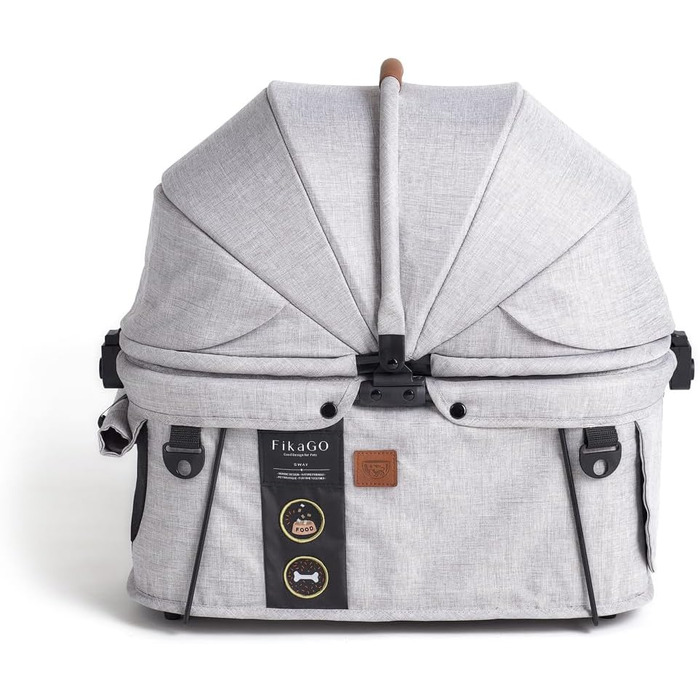 FIKAGO Сумка-переноска для собак та котів Sway – стильна, безпечна та складана переноска для тварин (Сірий Хаскі)