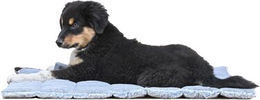 Килимок для собак великих порід, сірий, 65x80 см. Зберігає суглоби, легко переносити, машинного прання. Двосторонній, для літа та зими.