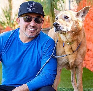 Повідок для собак Cesar Millan 2в1 – нашийник і повідок, міцний водостійкий шнур 120 см, Ø1,2 см, сірий, для дресирування