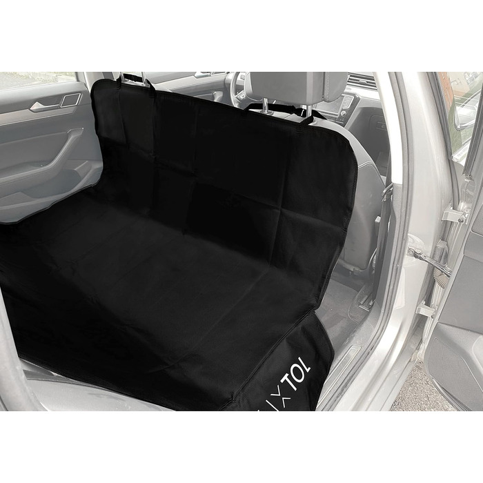 Автоковдра для собак Ben | Захист заднього сидіння | Поліестер + PVC | Для автомобіля | Чорний колір