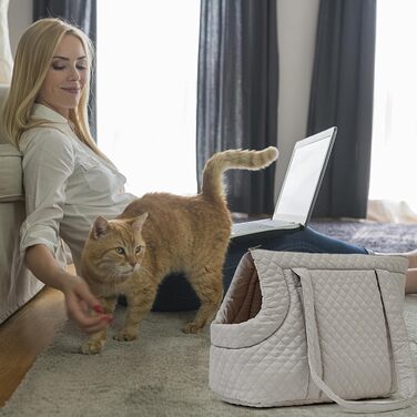 Сумка-переноска для собак та котів, бавовна, легка, тепла, для цуценят та кошенят