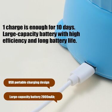 Автоматичний мийник лап для собак Acunny, електричний, USB, портативний, блакитний