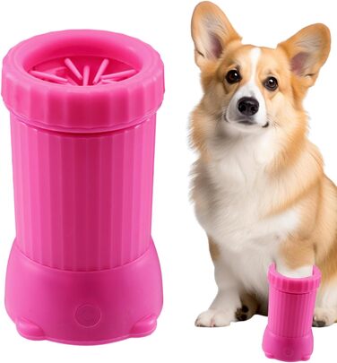 Автоматичний мийник лап для собак та котів, USB, для подорожей та прогулянок, рожевий
