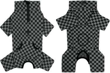 Теплий флісовий зимовий одяг для собак - теплий комбінезон-піжама для собак, розмір XX-Large, чорний