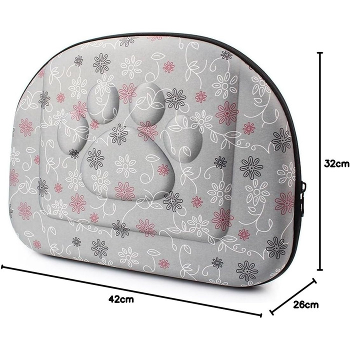 Транспортна переноска для собак та котів, комфортна, для подорожей на вулиці, середня, сіра