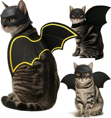 Костюм на Хелловін для собак: крила кажана, карнавальний костюм для тварин, для цуценят, собак маленьких, середніх та великих порід, веселий косплей