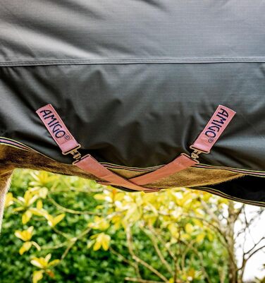 Попону Horseware Amigo Hero Ripstop Lite, 145 см, Shadow/Rose&Navy