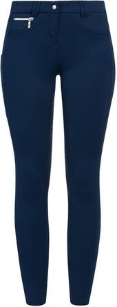 Зимові жіночі рейтузи Riders Choice з флісу та силіконовим повним обтягом - колекція RidersDeal для вершників, колір Navy, розмір 40