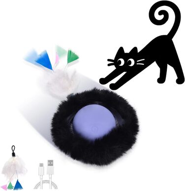 Іграшка для котів GoldenSun: м'ячик-дзига з дзижчанням, килимок з мишками, 5-лочкове хованки, блакитний колір